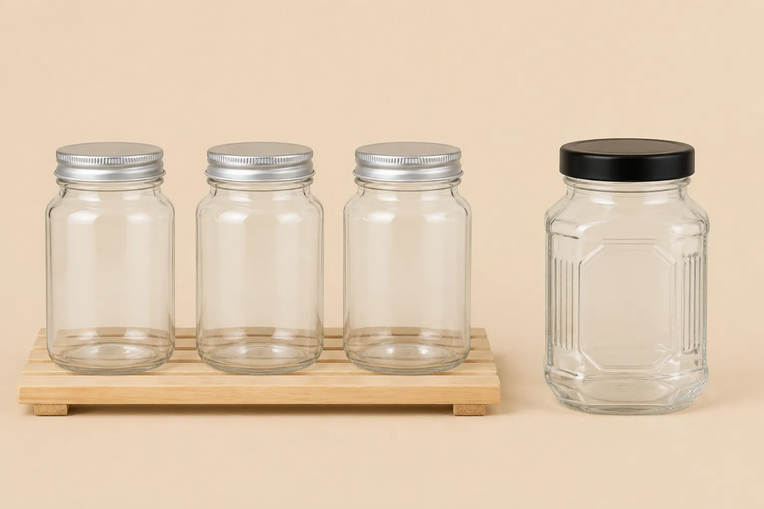 Custom vs Stock Glass Jars in 2026: The Math — custom glass packaging