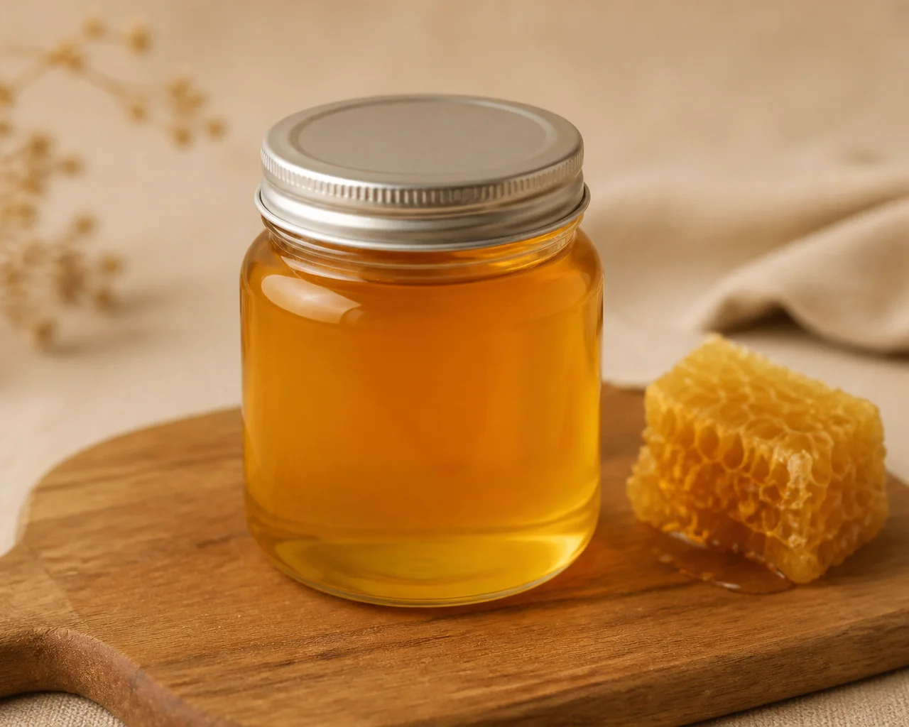500 ml glass honey jar with aluminum screw cap
