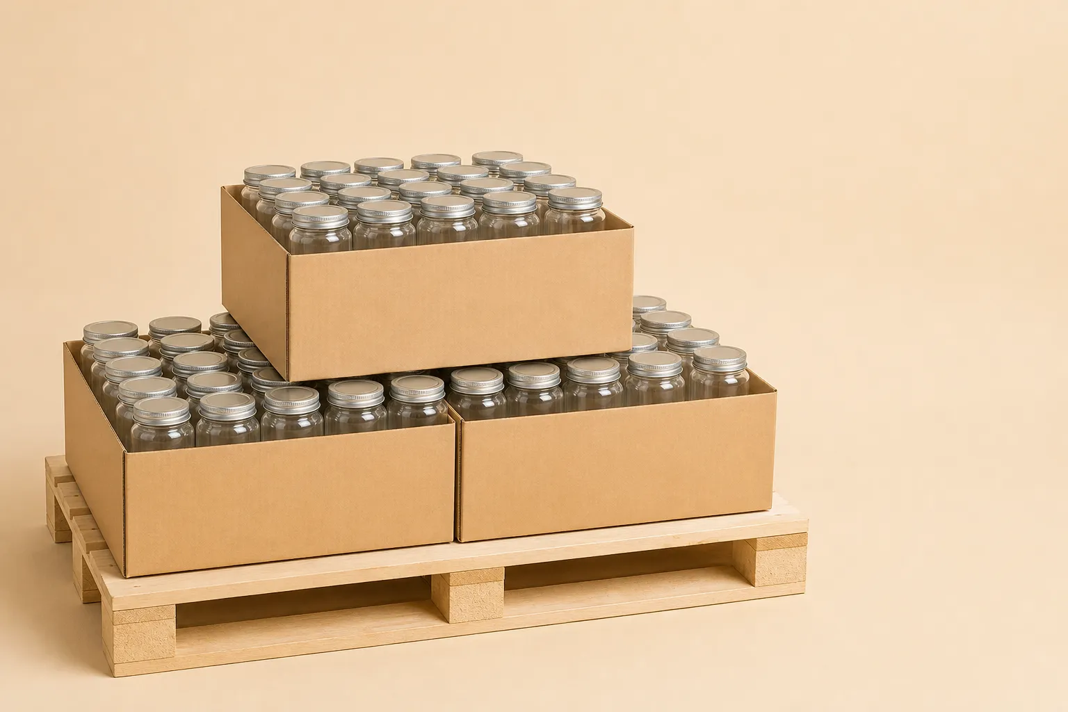 MOQ الجرار الزجاجية 2026: 1000 قطعة لكل مقاس — custom glass packaging