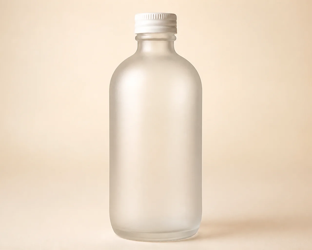 Botella de zumo esmerilada
