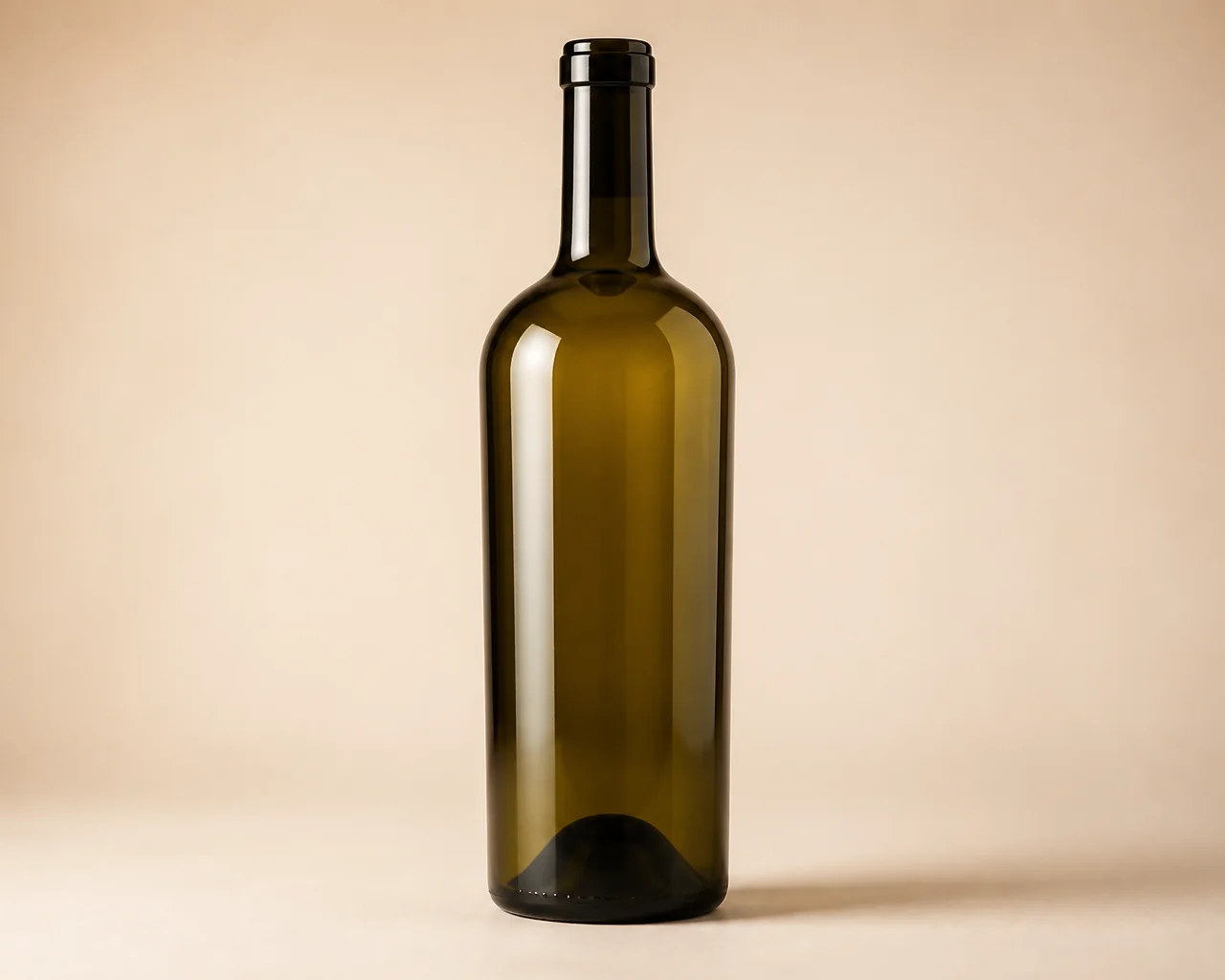 Botella de vino pesada