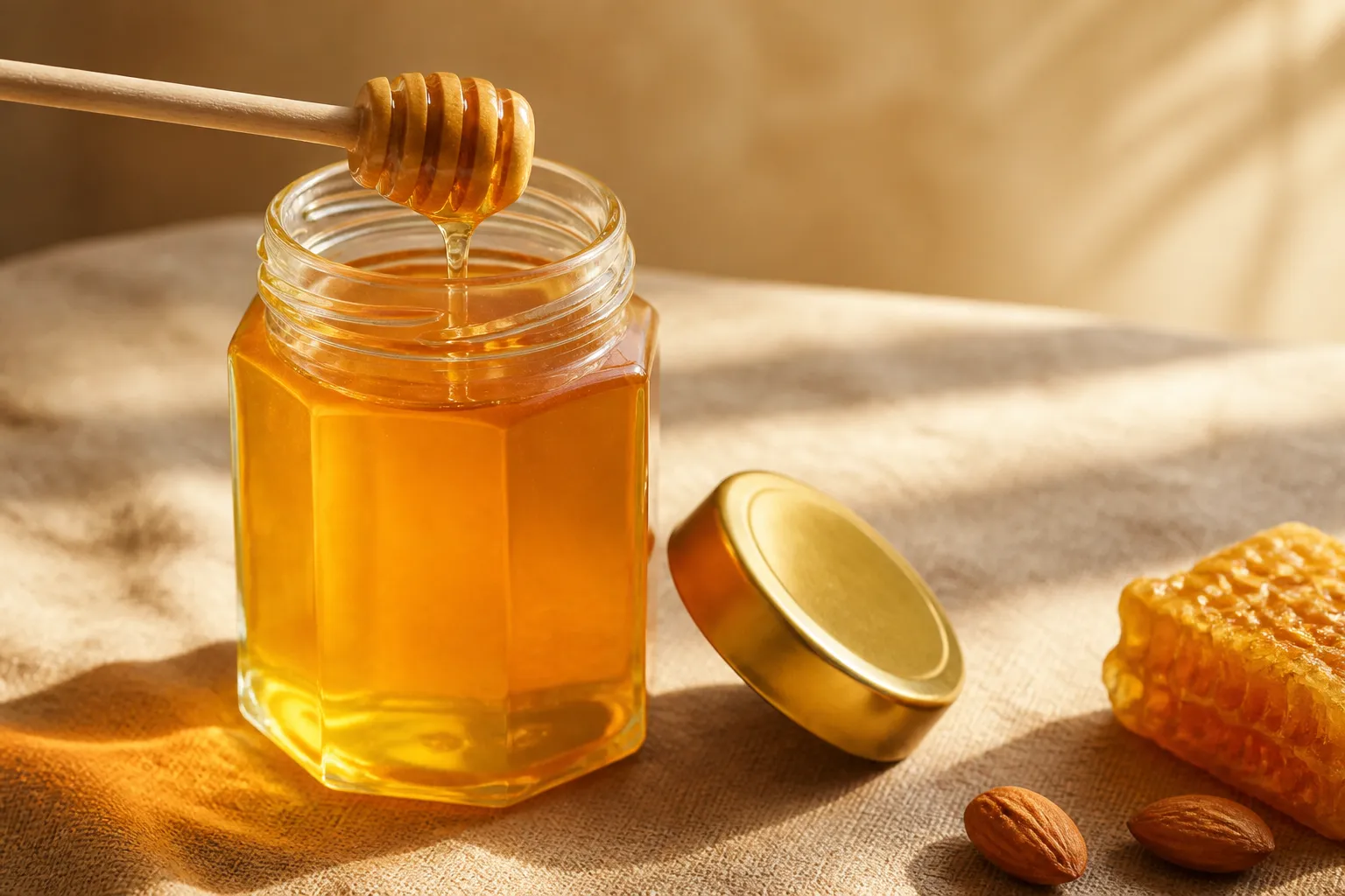 Hexagonal Honey Jar – 500 ml (view 3)