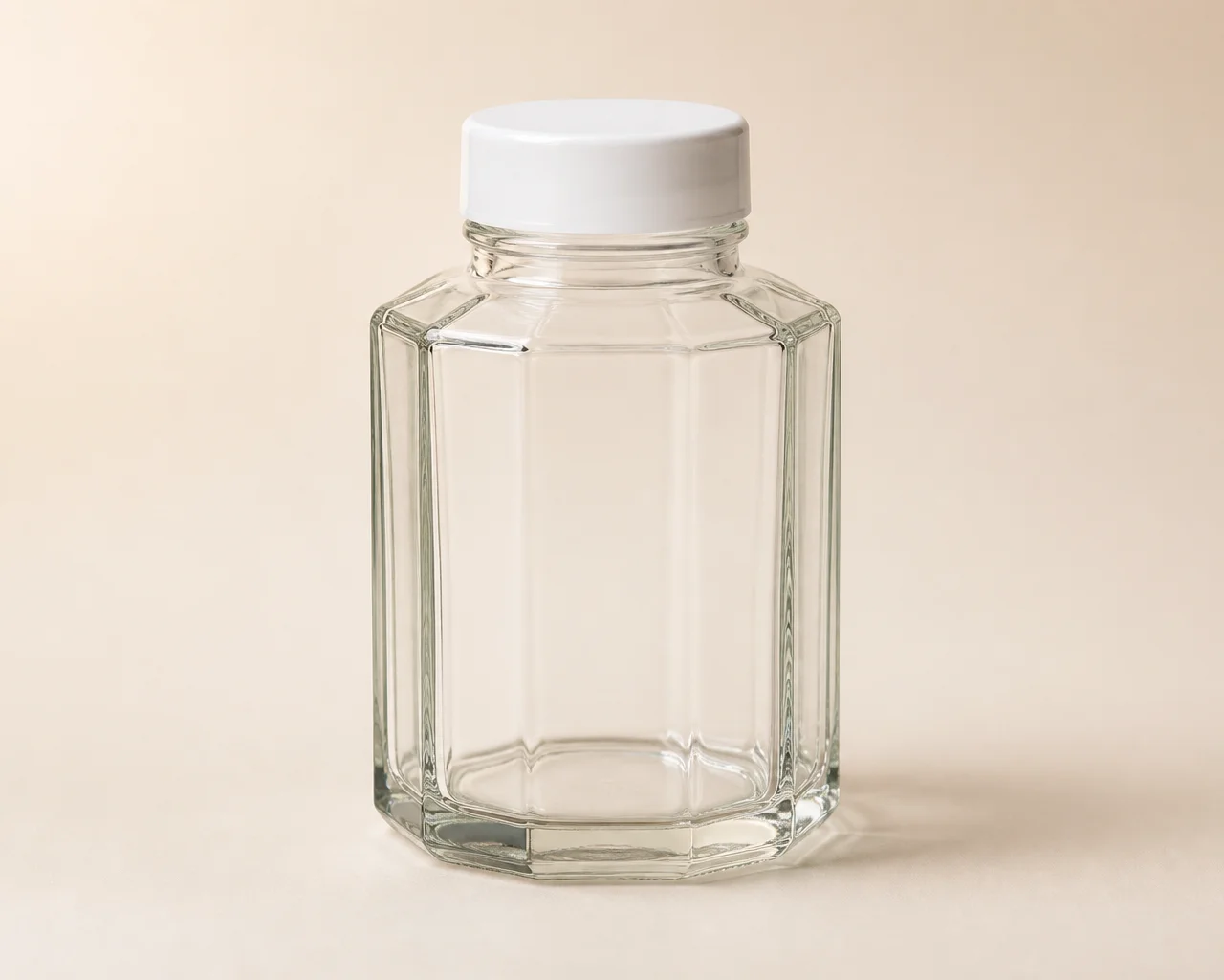Botella octogonal