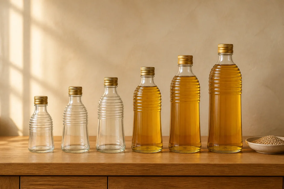 Ribbed Oil Bottle – 500 ml (view 2)