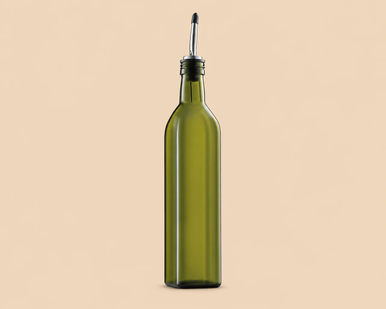 Quadratische Ölflasche mit Ausgießer – 500 ml maßgeschneiderte Glasverpackungen